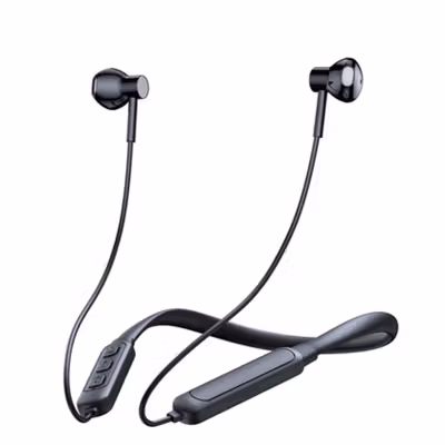 Dacom Earphone Bluetooth 5.1 Neckband Microphone - WSH0537 - Black — gambar 3