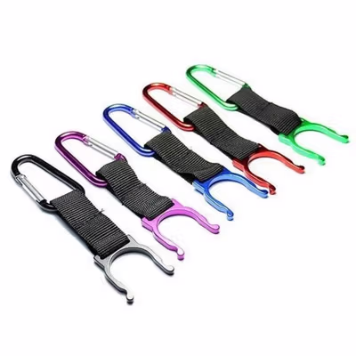 HDR Holder Pengait Botol Minum Mineral Bottle Buckle Keychain - H5X - Multi-Color — gambar 3