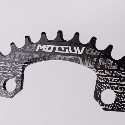 MOTSUV Gigi Sprocket Sepeda Chainring Aluminium Round 38T - 104BCD - Black — gambar 3