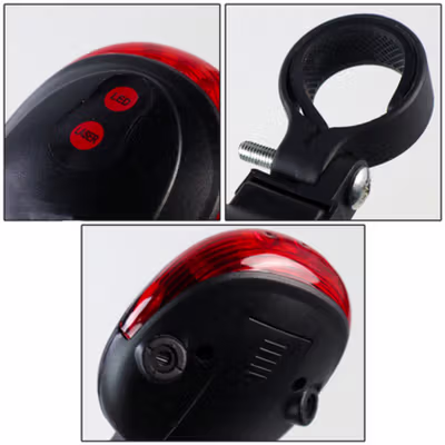 TaffLED Lampu Belakang Sepeda Tail Light Laser LED Waterproof - DW-681 - Red — gambar 3