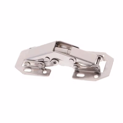 HUXUAN Engsel Pintu Kabinet 90 Derajat Overlay Hinge Door 3 Inch - HX3 - Silver — gambar 3