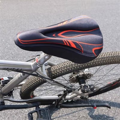 TAGAFA Cover Jok Sepeda Silicone Bike Seat Cover Breatheable - TGF-29 - Red — gambar 3