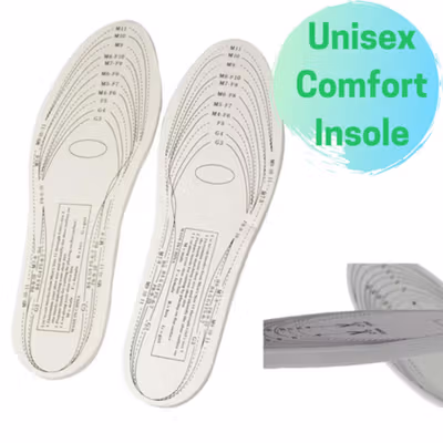 Insole Sepatu Alas Kaki Orthopedic Memory Foam 1 Pasang - L3 - No Color — gambar 3