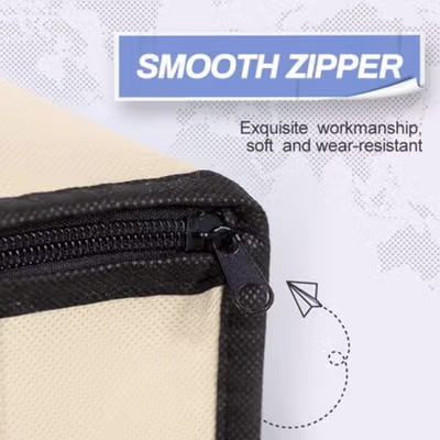 ISFRIDAY Tas Penyimpanan Baju Selimut Multifungsi Duffel Organizer Bag Barcode - IF45 - Blue — gambar 3