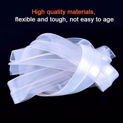 GANCHUN Seal Strip Silikon Penyambung Pintu Jendela Kaca H Shape 3M 10mm - Transparent — gambar 3
