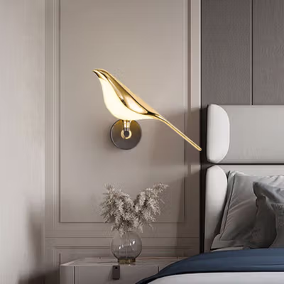 BVLAMSSI Lampu Hias Dinding Rotasi 360 Derajat Warm White 4000K 10W - WL-222 - Golden — gambar 3