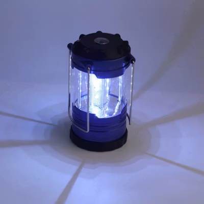 Kaiyun Lampu Camping Tenda 2in1 Waterproof Lantern 12 LED - 9789 - Blue — gambar 3