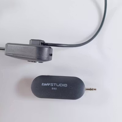 TaffSTUDIO Wireless Microphone 2.4G Headset 2 PCS with Receiver - SI02 - Black — gambar 3