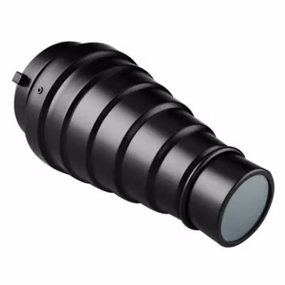 Bowens Mount Conical Snoot Honeycomb for Speedlight Fotografi - SN-01 - Black — gambar 3