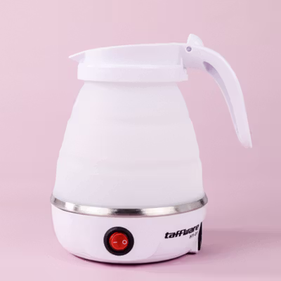 Taffware Teko Listrik Pemanas Air Water Heater Foldable 600W 600ml - HY-01 - White — gambar 3