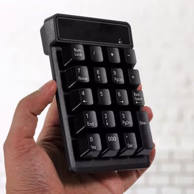 Etmakit Keyboard Numeric Numpad Wireless 2.4GHz Mechanical Feel Keypad - 525 - Black — gambar 3