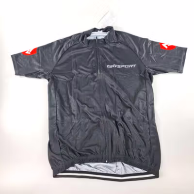 TaffSPORT STRAVA Pakaian Olahraga Sepeda Pria Cycling Jersey Gel Pad L - DBT034 - Black — gambar 3