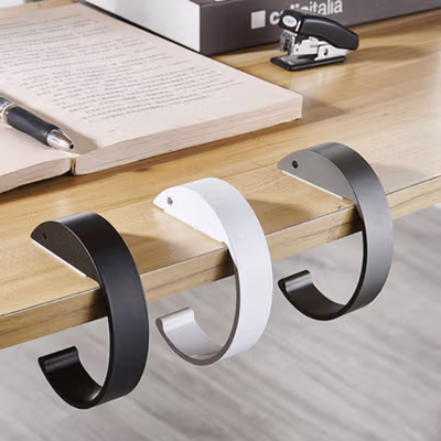 VILOYI Gantungan Meja Lepas Pasang Portable Removable Table Hook - VLC7 - Black — gambar 3