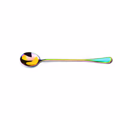 Asipartan Sendok Teh Dessert Rainbow Spoon Stainless Steel Bulat - A014 - No Color — gambar 3