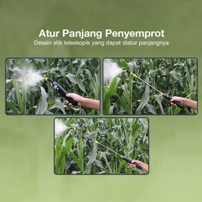 TaffHOME Semprotan Tanaman Elektrik Sprayer Shoulder Type 2000mAh 8L - VK8 - Blue — gambar 3
