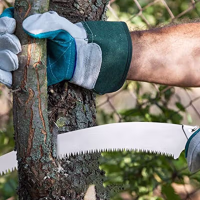 DAP Gergaji Kayu Ranting Bonsai Garden Curved Pruning Saw 14 Inch - D4 - Black — gambar 3