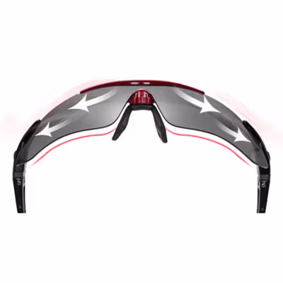 Kacamata Sepeda 5 Lensa Myopia Frame Outdoor Cycling Sunglasses - 0089 - Black — gambar 3