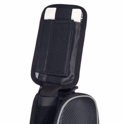 ROSWHEEL Tas Sepeda Top Tube Bike Bag Waterproof Holder HP 6 Inch - ROS12 - Black — gambar 3