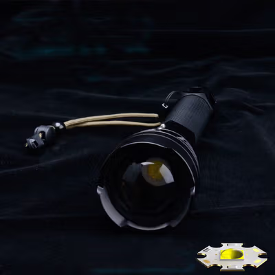 TaffLED Senter LED XHP90 USB Rechargeable Waterproof IPX4 1300 Lumens - JHS522X - Black — gambar 3