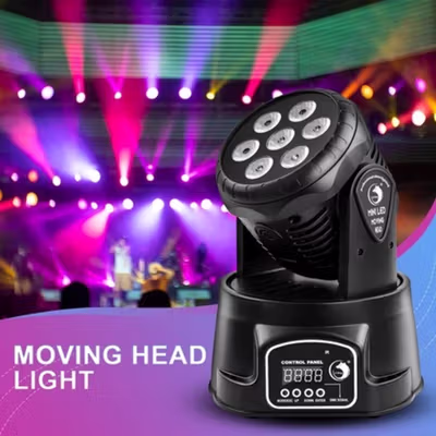 SHEHDS Lampu Sorot Panggung LED Spotlight Stage RGB DMX512 240V 150W - SHE-0718 - Black — gambar 3