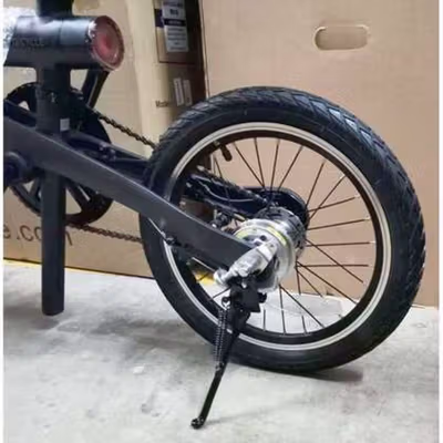 TaffSPORT Standar Sepeda Samping Baja Karbon Bike Kickstand Universal 14 Inch - H10 - Black — gambar 3