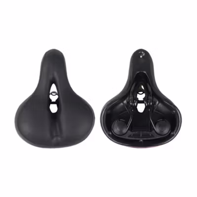 TaffSPORT Jok Sadel Sepeda Bike Saddle Dual Shock Absorber Breathable - ZF25 - Black — gambar 3
