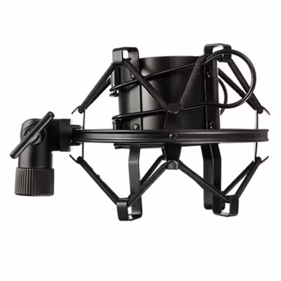 TaffSTUDIO Holder Mikrofon Shockproof Mount - SH-100 - Black — gambar 3
