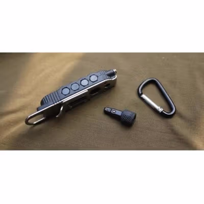 CRKT Driver Obeng Magic Screwdriver EDC Multifunction Tools with LED - 9095 - Black — gambar 3