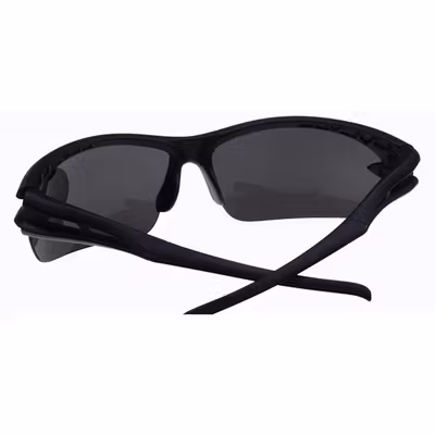 TaffSPORT HAOGHIMENG Kacamata Sepeda Lensa Mercury Cycling Sport - 3015 - Black/Black — gambar 3