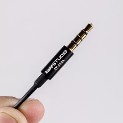 TaffSTUDIO Deluxe 3.5mm Microphone with Clip for Smartphone Laptop - EY-510A - Black — gambar 3