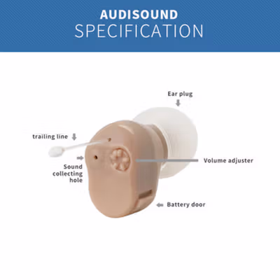 Carevas Alat Bantu Dengar In Ear Hearing Aid 1 PCS - JZ-108 - No Color — gambar 3