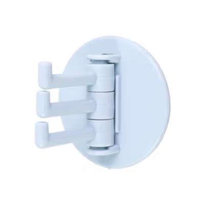 LionMoon Tempelan Gantungan Kunci Wall Hanger Adhesive 3 Hook 1 PCS - GT12A - Gray — gambar 3