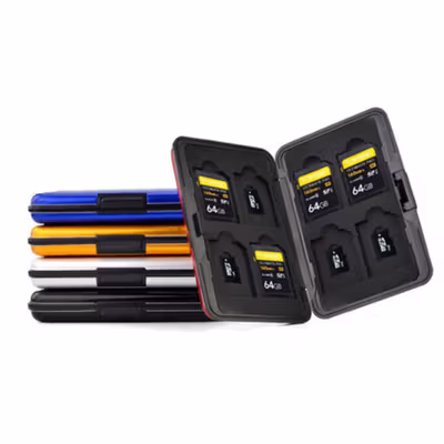 Kotak Penyimpan Kartu Memory SD Card and Micro SD Storage Case 8 Slot - 421 - Black/Black — gambar 3