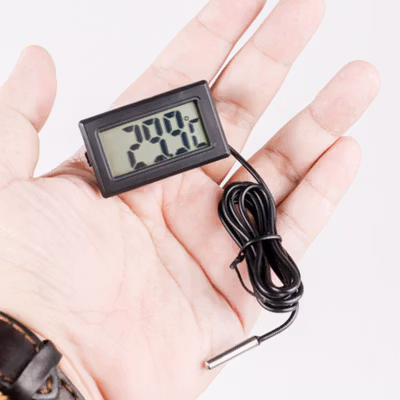Effosola Termometer Digital LCD Akuarium Fish Tank Sensor Kabel 1M - TPM-10 - Black — gambar 3