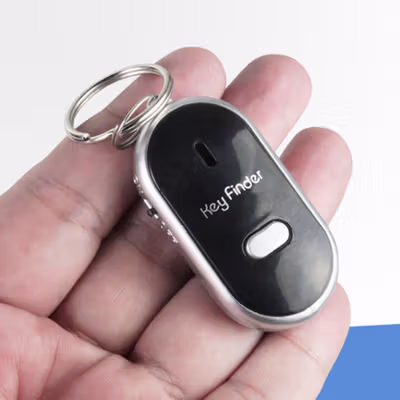 Gantungan Kunci Siul Anti Hilang Key Finder Voice Induction LED - YY-315 - Black — gambar 3