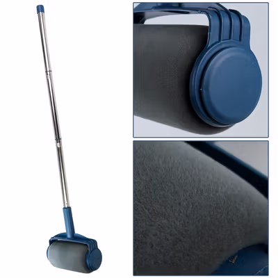 Alloet Kuas Roll Cat Tembok Paint Roller Brush 8.5cm - HD-TVYQS - Silver — gambar 3