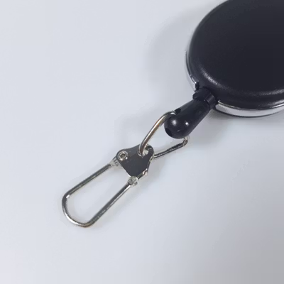 FXM Klip Gantungan Kunci Tali Puller Keychain ID Holder - FX-12 - Black — gambar 3