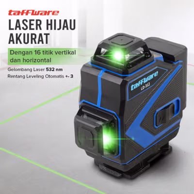 Taffware Mesin Self Leveling Laser High Precision 4D 16 Line Remote - LD-312 - Blue — gambar 3