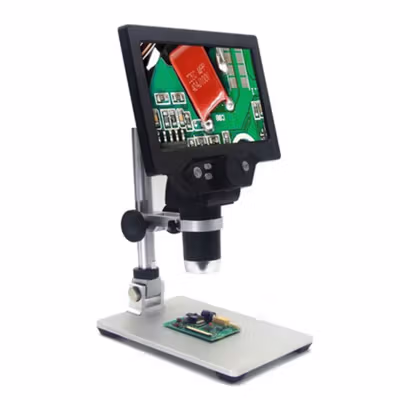 Taffware Mikroskop Digital 12MP 1200X Monitor 7 Inch with Metal Stand - G1200 - Silver — gambar 3