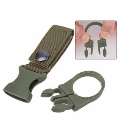 Strap Gantungan Botol Air Minum Mineral Water Bottle Belt Hanger - 3330 - Army Green — gambar 3