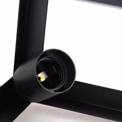 Genixgreen Fitting Lampu Gantung Vintage Iron Hanging Lamp E27 - D316 - Black — gambar 3