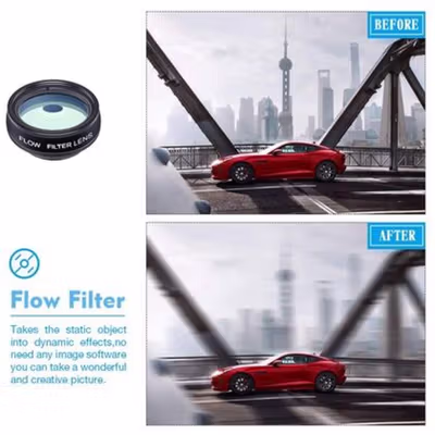 APEXEL 10in1 Lensa Kamera Fisheye Macro Wide Tele CPL Kale Filter - APL-DG10 - Black — gambar 3