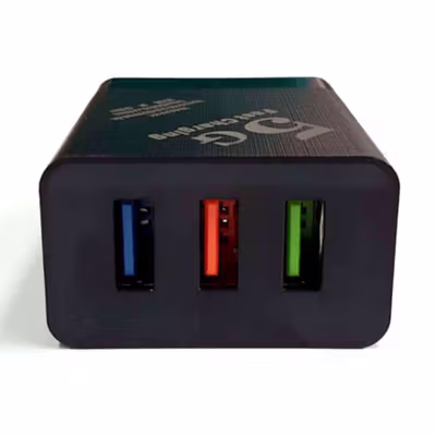 CARPRIE Charger USB Compact Fast Charging 3 Port 2.4A - AR101 - Black — gambar 3