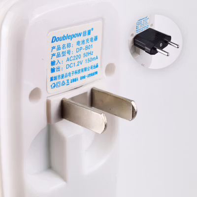 Doublepow Charger Baterai Rechargeable 2 Slot AA AAA with AA 2 PCS - DP-B01 1200 - White — gambar 3