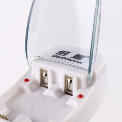 Doublepow Charger Baterai Rechargeable 2 Slot AA AAA with AA 2 PCS - DP-B01 800 - White — gambar 3