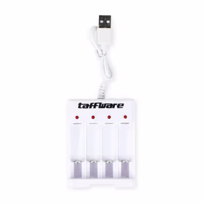 Taffware Charger Baterai 4 Slot AA AAA Ni-MH Ni-CD USB Plug - B-04 - White — gambar 3