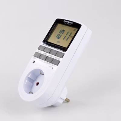 Taffware Stop Kontak Timer Switch Digital 10 Program EU Plug 16A 230V - KWE-TM02-EU - White — gambar 3