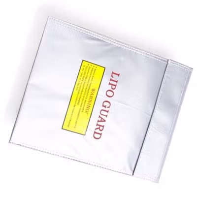 Generic RC LiPo Battery Safety Guard Charge Bag 22.5x29cm - AA401 - Silver — gambar 3