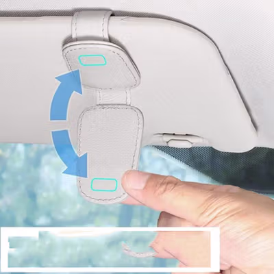 AEMONI Penjepit Kacamata Mobil Sun Visor Magnetic Clip Holder - MN-20 - Black — gambar 3