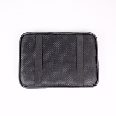 LOEN Armrest Sandaran Tangan Mobil Cushion Cover Pad Kulit PU - C3988 - Black — gambar 3